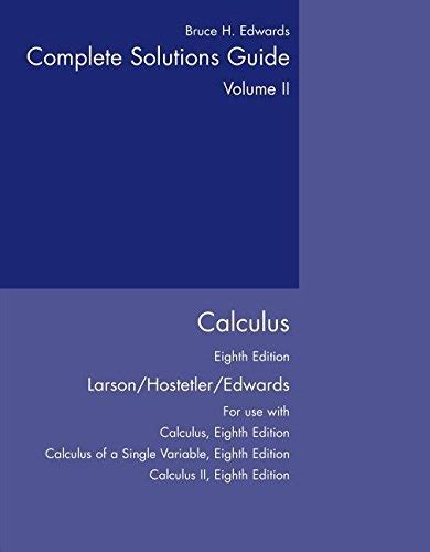 Complete solutions guide calculus vol 2 8th edition. - Estudos sociais - 2 série - 1 grau.