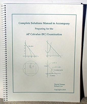 Complete solutions manual to accompany preparing for the ap calculus bc examination. - Bosch crs cp4 diesel pump manual.