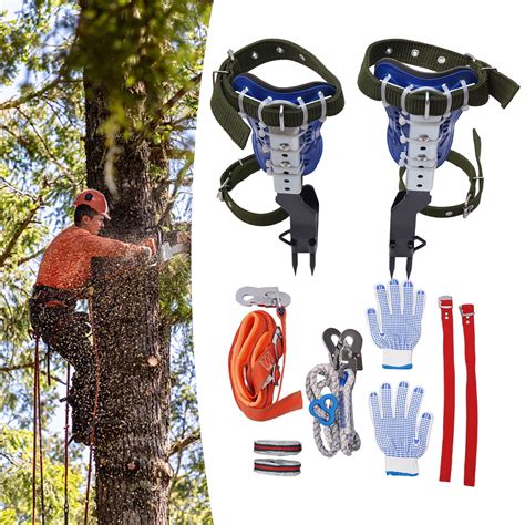 Complete tree climbing kit.  Tree Climbing Gear, Tree Climbing Spikes, Tree Climbing...