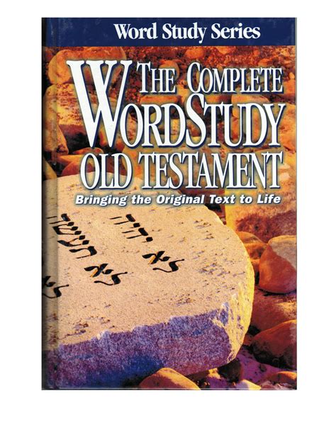Read Online Complete Word Study Old Testament Kjv Edition By Warren Patrick Baker