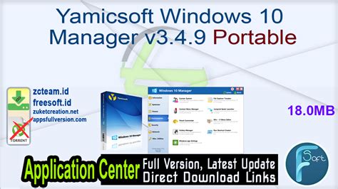 Complimentary download of the modular Yamicsoft Windows 10 Boss 3.