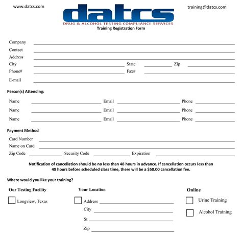 Completing the Registration Form