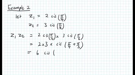 Complex Numbers Multiplying in Polar Form YouTube