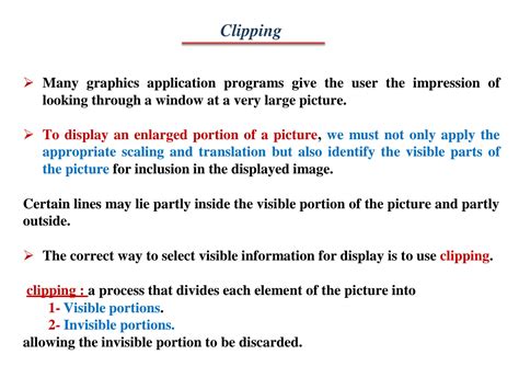 Complex clipping examples.  for Library.  The document provides informa...