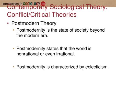 Complexity Theory Understanding Conflict In A Postmodern