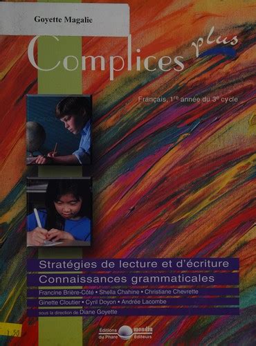 Complices plus français, 1re année du 3e cycle. - Tess of the d study guide answers.