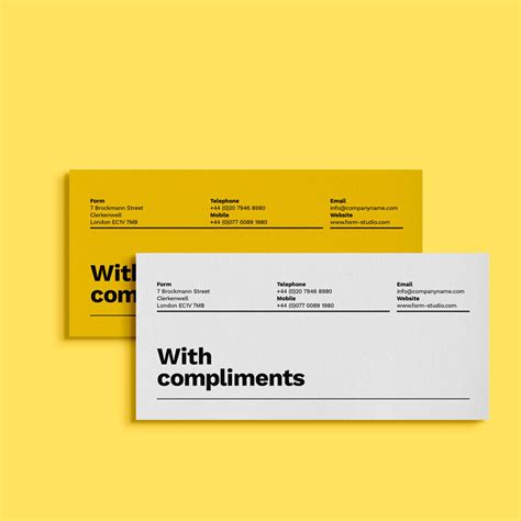 Compliment Slip Word Template