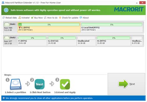 Complimentary download of Portable Macrorit Partition Extender Professional 1. 2.