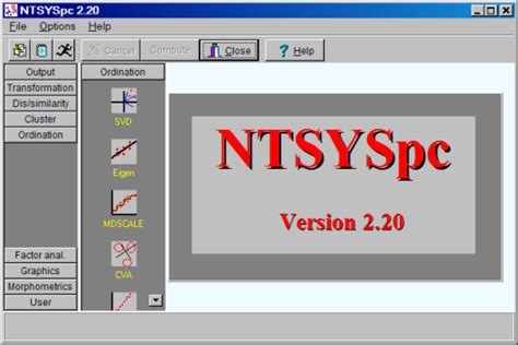 Independent update of modular Ntsyspc 2.10e