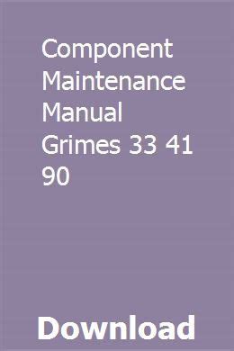 Component maintenance manual grimes 33 41 90. - Materia¿y do bibliografii okupacji hitlerowskiej w polsce 1939-1945.