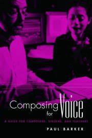 Composing for voice a guide for composers singers and teachers routledge voice studies. - Manuale della pressa per balle rp 150.