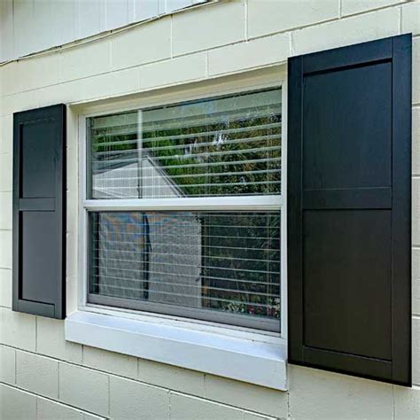 Composite Wood Flat Panel Shutters - Exterior Solutions