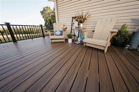 Composite decking brands. Trex offers a 25-year Limited Residential Fade & Stain Warranty for the Enhance line, a 35-year warranty for Trex Select Transcend lines, and a 50-year Limited Residential Warranty for the Transcend and Signature line. 2. TimberTech AZEK. TimberTech is another leading brand in the composite decking industry. 