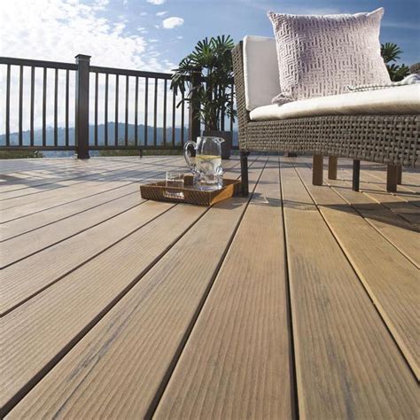 Composite decking details.  PRO decking showcases the same intricate wood grain patterns fou...