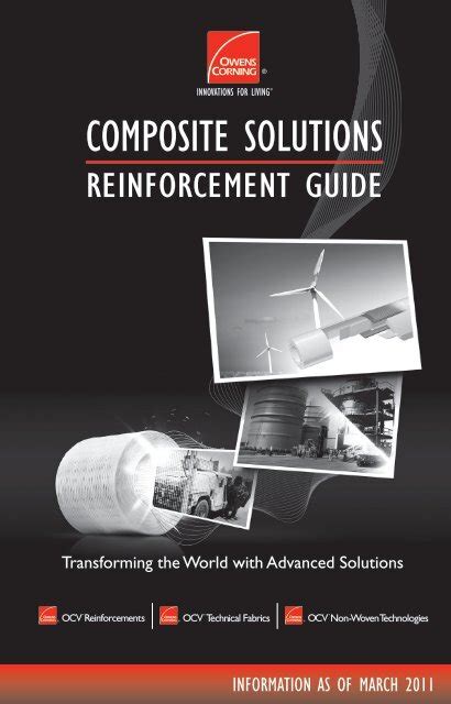 Composite solutions reinforcement guide a global leader. - Operation and maintenance manual for roads.
