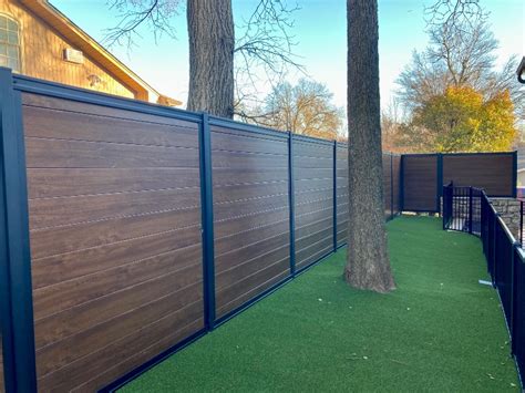 Composite timber fencing.  Panels do NOT come assembled.  A 10-year Overview Cre...