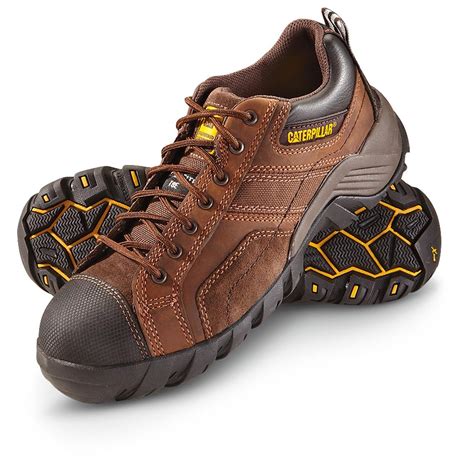 Composite toe work shoes. Add to Cart. Sublite Cushion Work achieves maximum lightness and flexibility in a work shoe. With deep flex grooves, the Sublite foam midsole reduces weight and allows for greater range of motion. Rubber pads provide traction at heel strike and forefoot takeoff while minimizing weight. EXOFUSE upper for lightweight flexibility and water resistance. 