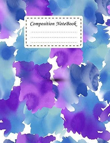Read Online Composition Notebook Watercolor Blue Tones Notebook Journal College Ruled School Office Home Student Teacher 85X11 Incheh 120 Pages Writers  School Office Supplies Notebook Volume 9 By Not A Book