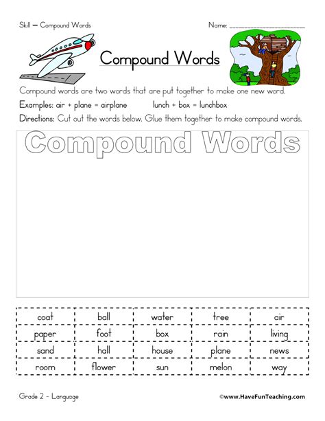 Compound Words Worksheets Have Fun Teaching