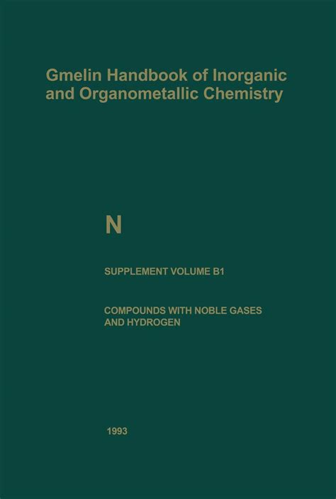 Compounds with noble gases and hydrogen gmelin handbook of inorganic. - Briggs and stratton 287707 service manual.