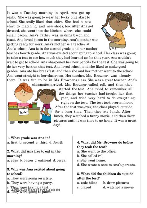 Comprehension Text and Exercises: World