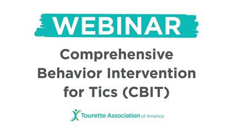 Comprehensive Behavior Intervention for Tics