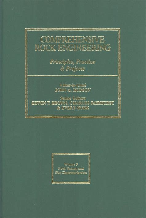 Comprehensive Rock Engineering Principles Practice Projects