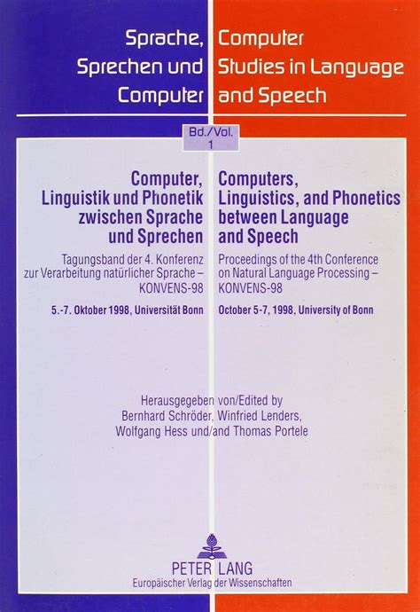 Computer, linguistik und phonetik zwischen sprache und sprechen. - Kloster st. maria zu lobenfeld (um 1145-1560).