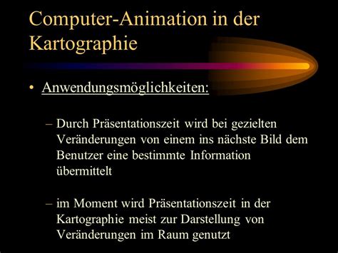 Computer Animation in der Kartographie SpringerLink