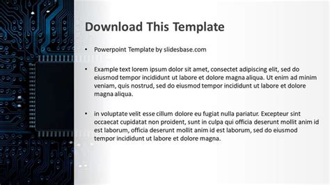 Computer Chip PowerPoint Template Slidesbase