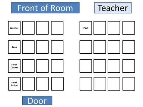 Computer Lab Seating Chart For Ppt Seating Chart Classroom Classroom