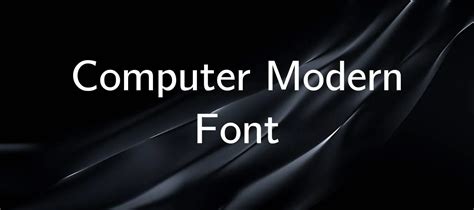 Computer Modern Font FREE Download & Similar Fonts FontGet