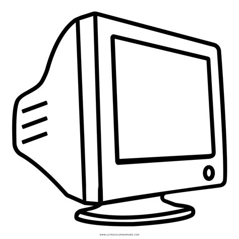 Computer Monitor Coloring Page Get Coloring Pages