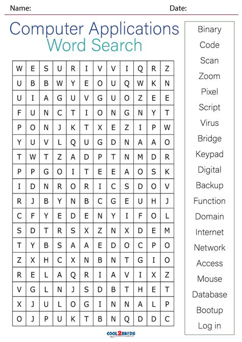Computer Word Search Computer Lab Lessons Keyboarding School Computer Lab
