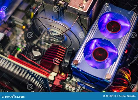 Computer and Technology of Future Generation Stock Image Image of