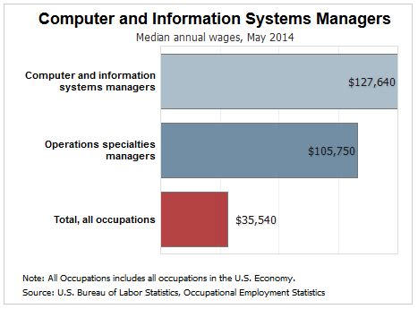Computer information systems salary. Careers with a Master’s in Information Systems. We sourced the salary data in this section from the U.S. Bureau of Labor Statistics. Computer Systems Analyst. Median Annual Salary: $102,240 
