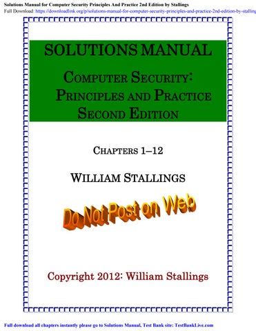 Computer security principles practice 2nd edition solution manual. - Hells best kept secret expanded edition with study guide.