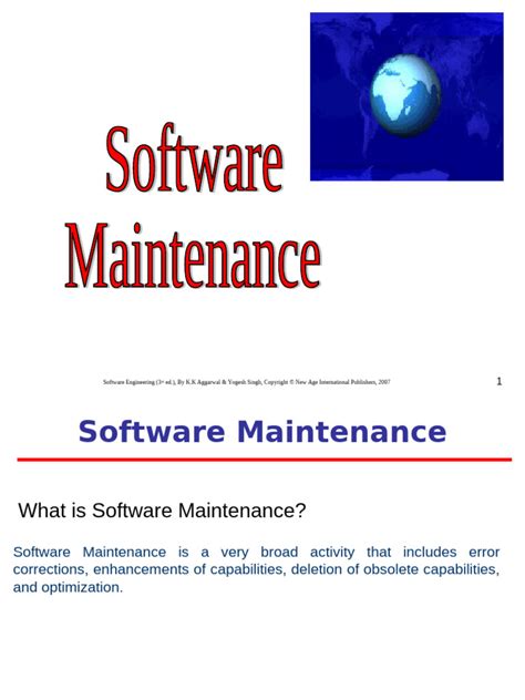 Computer software maintenance pdf.  software and provides guidance to Federal government personn...