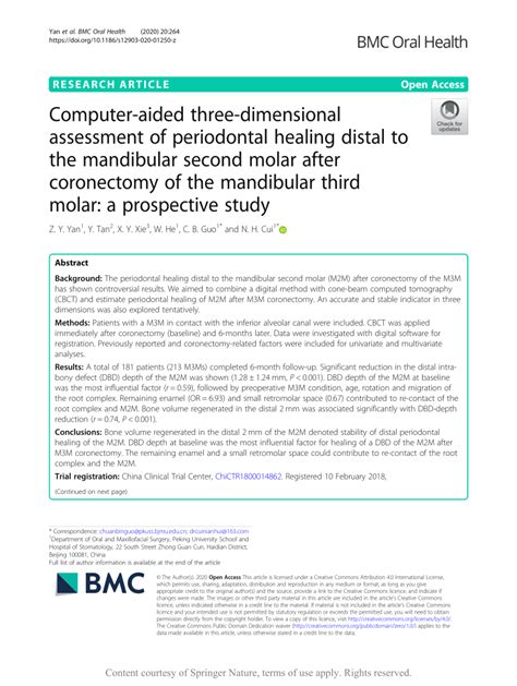 Computer-aided three-dimensional assessment of periodontal