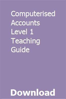 Computerised accounts level 1 teaching guide. - Manuale di riparazione di honda qr 50.