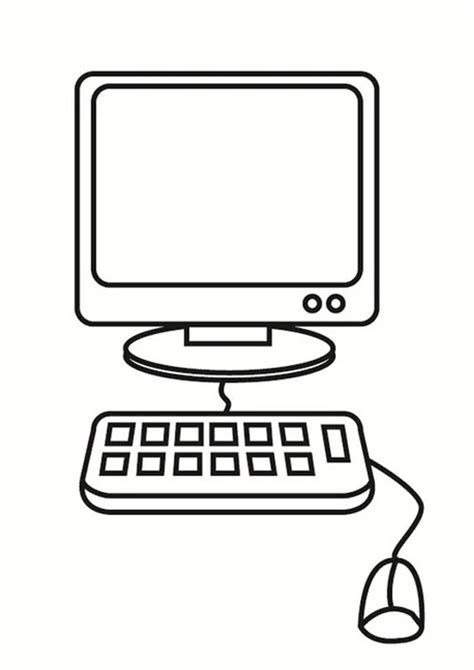 Computers Coloring Pages