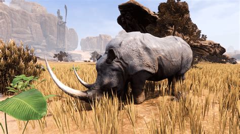 Conan exiles rhino food. Description. The wealth of Hyborian nations is built upon the backs of their beasts of burden and those who know how to handle an animal. And the mark of a man can be weighed by the manner in which he treats the least of his animals. Feed them and give them a place to live and they can be the greatest allies in the world. 
