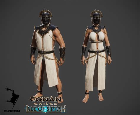 Conan exiles slaveforged. can the armors from isle of siptah dlc be used on exiles land? 