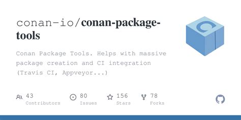 Conan package tools.  Conan is an open source, decentralized and multi-platform package...