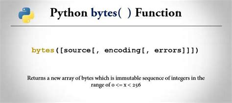 Concatenate bytes python.  Get the code The bytes.  Python bytes provide a f...