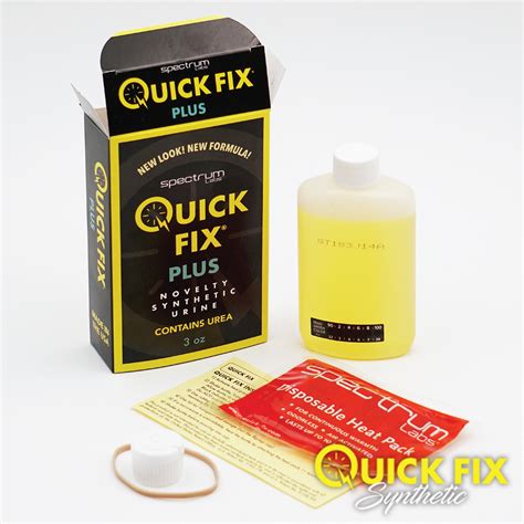 The synthetic urine is sold in small squirt-top bottles with a temperature indicator on the bottle and an iron-oxide heating pad. Instructions are to microwave the solution until the temperature indicator reads a physiological temperature. The iron-oxide heating pad is activated and the bottle and heating pad are to be taped to the inside of .... 