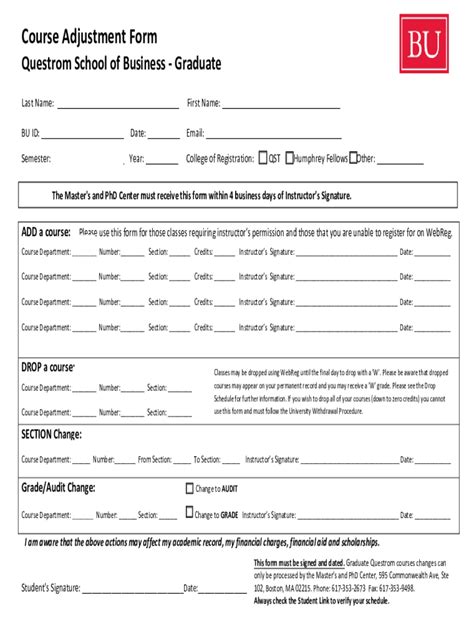 Concentration, Minor, and Graduation Form - Questrom World