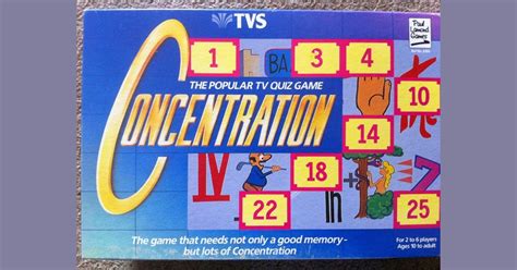 Concentration Board Game BoardGameGeek