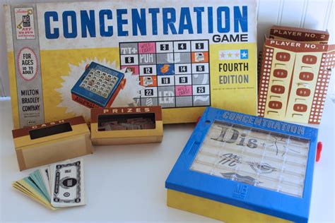 Concentration Game by Milton Bradley Fourth Edition