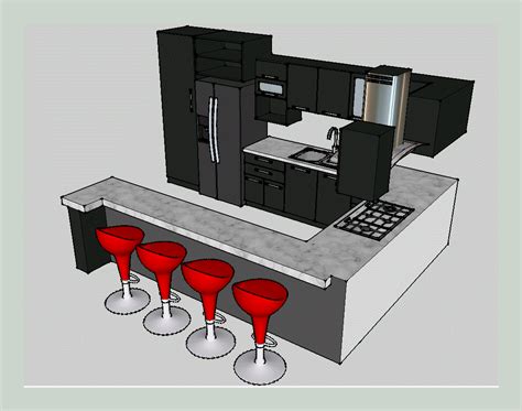 Conception de cuisine 3D dans AutoCAD Bibliothèque CAO